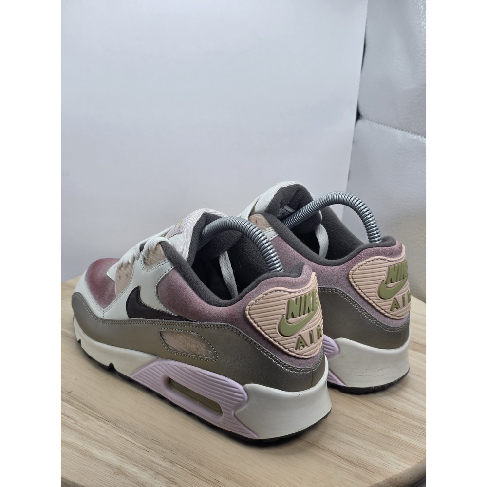 Women's 7.5 - NIKE AIR MAX 90 CL Sail Brown / Pink Shoe Y2K 312153-121 GS 6Y - Picture 7 of 9